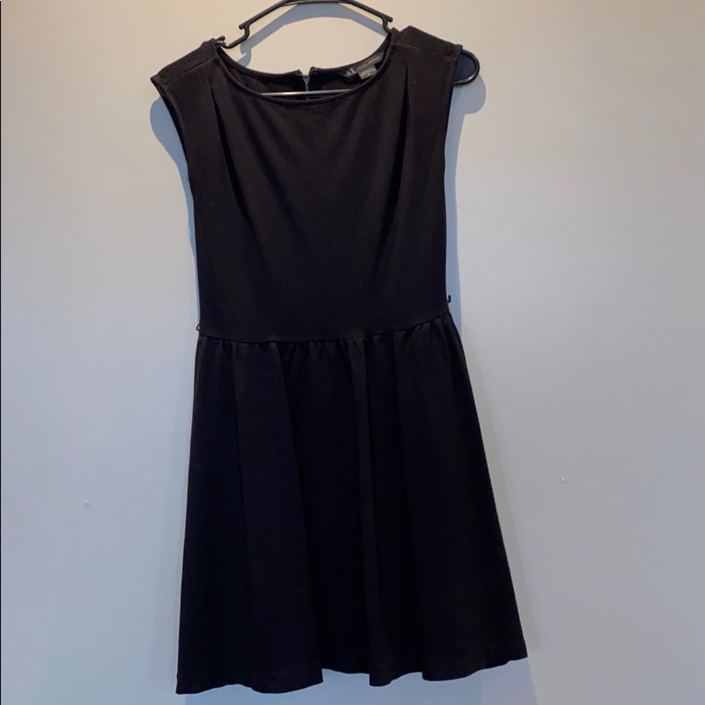 Armani Exchange Black Knit Dress